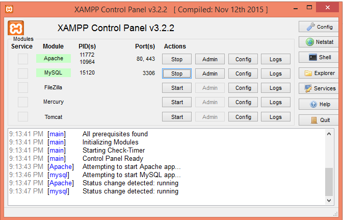 xampp-control-panel