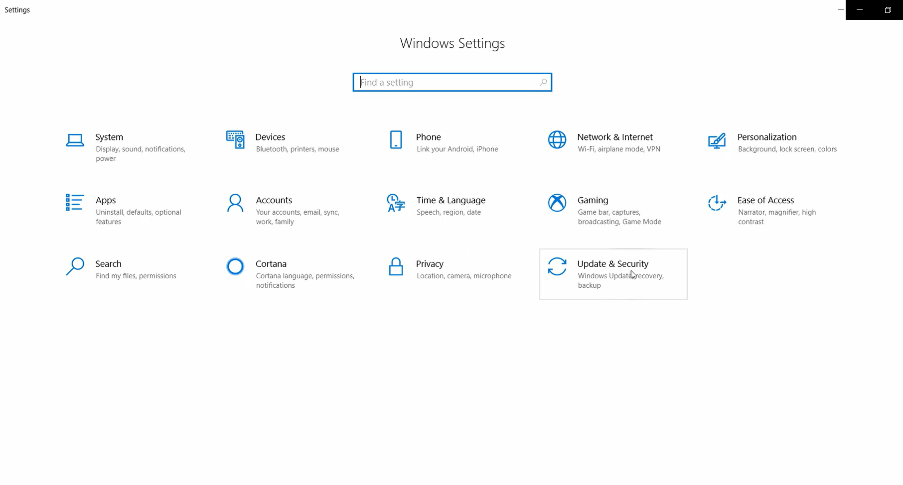 Windows 10 vt. Windows 10 Pro. Windows settings.