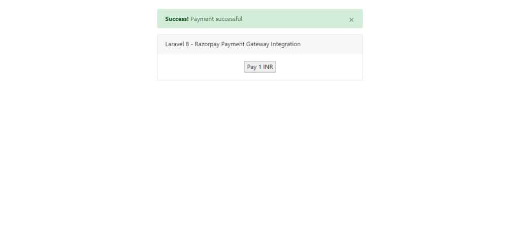 razorpay payment successfull