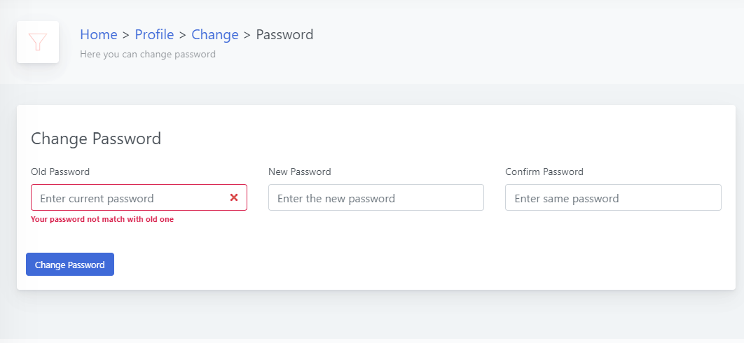 Change Password In Laravel 8