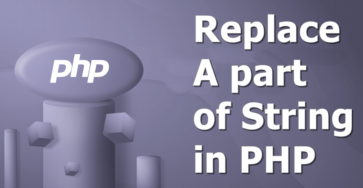 replace a part of string in php