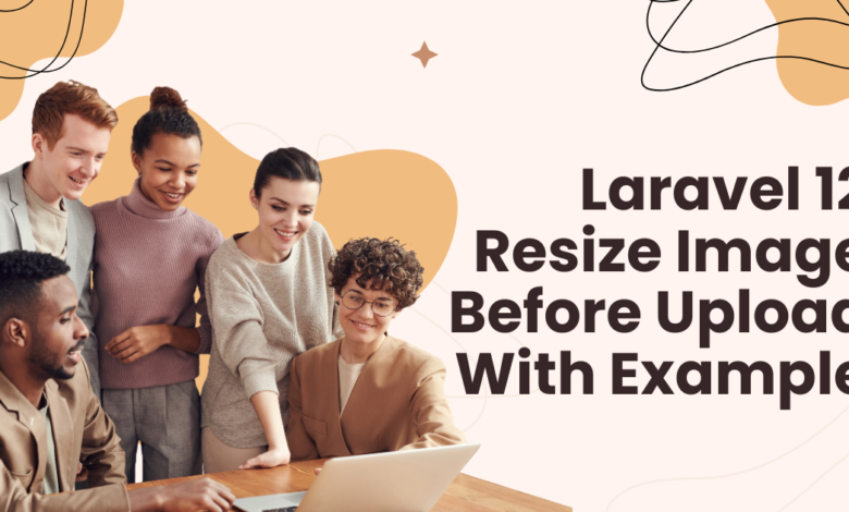 Resized image upload in Laravel 12 using the Intervention Image package.